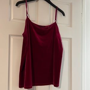EUC Elie Tahari Magenta Velvet camisole